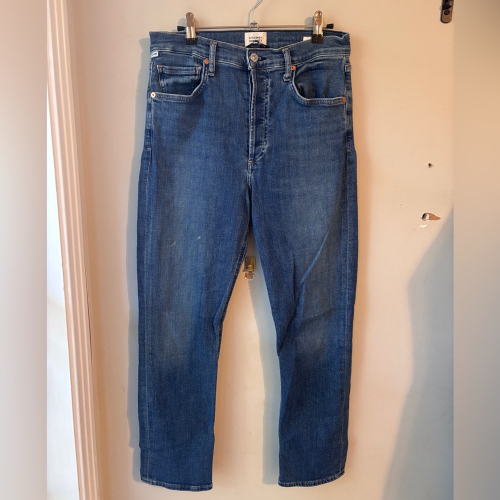 Citizens of Humanity Jolene Dark Wash High Rise Straight Leg 29